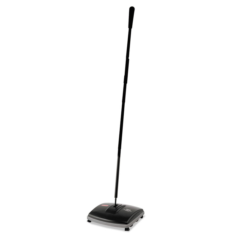 Rubbermaid Floor and Carpet Sweeper, 44" Handle, Black/Gray