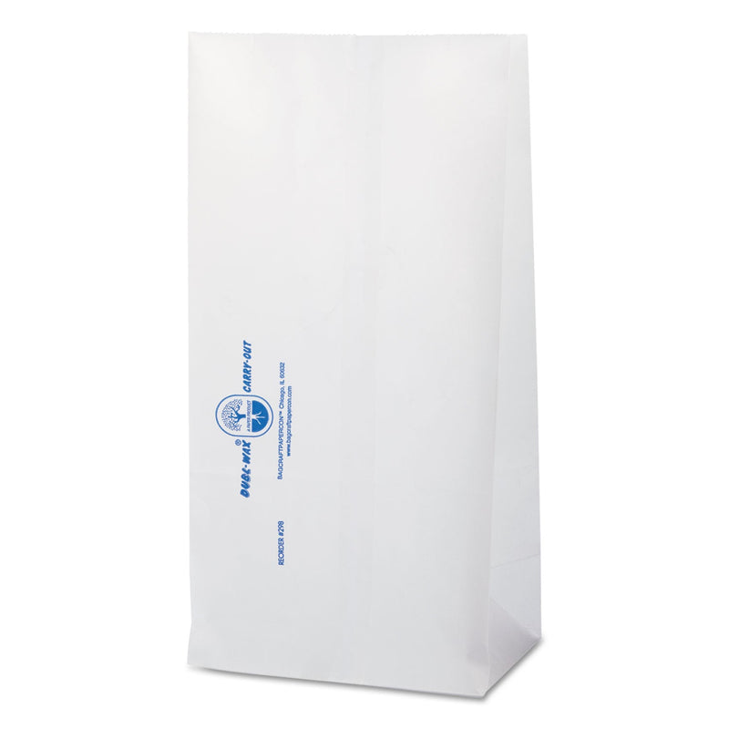 Bagcraft Dubl Wax SOS Bakery Bags, 6.13" x 12.38", White, 1,000/Carton