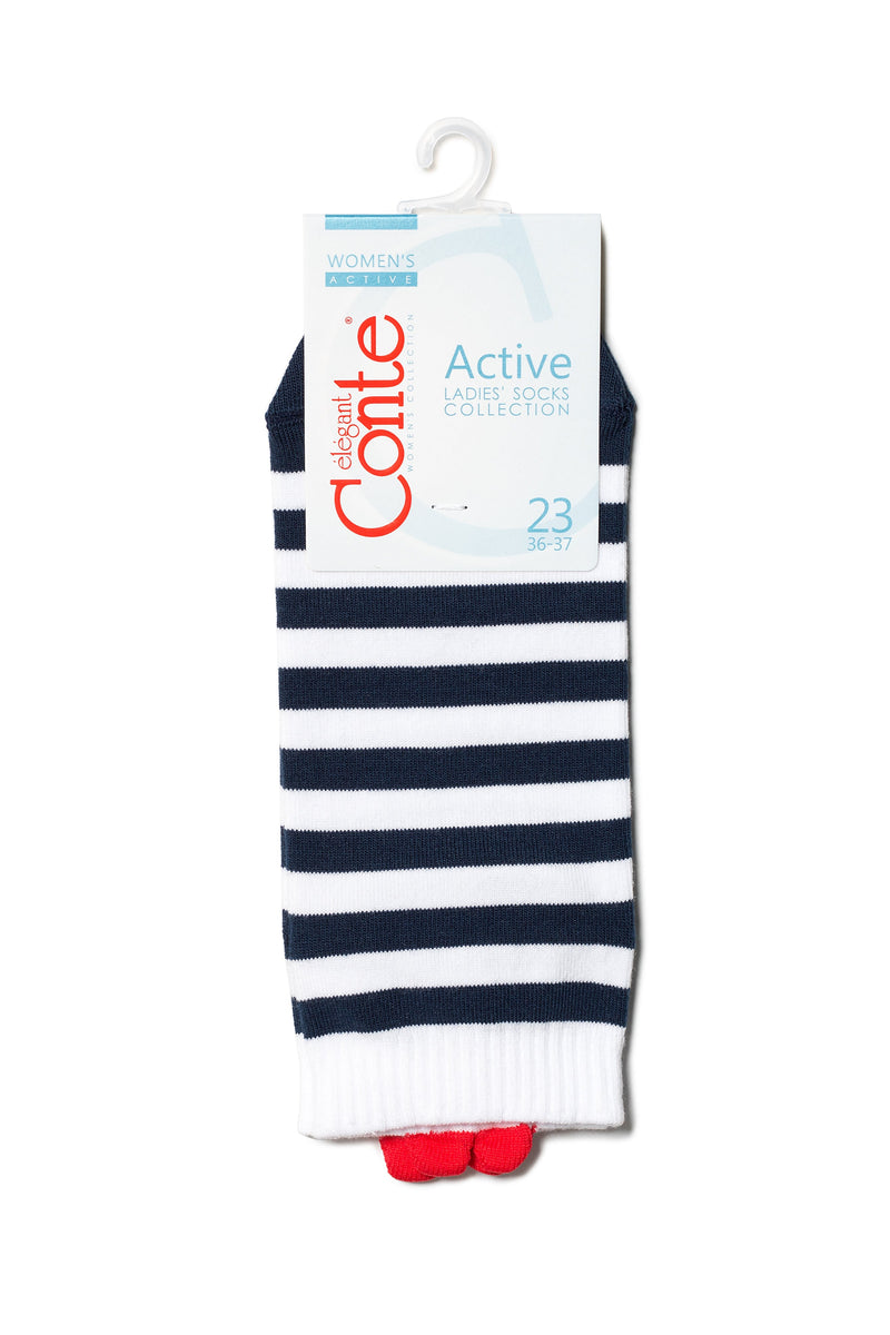 Cotton Ankle Socks Conte Active - Stripes 223