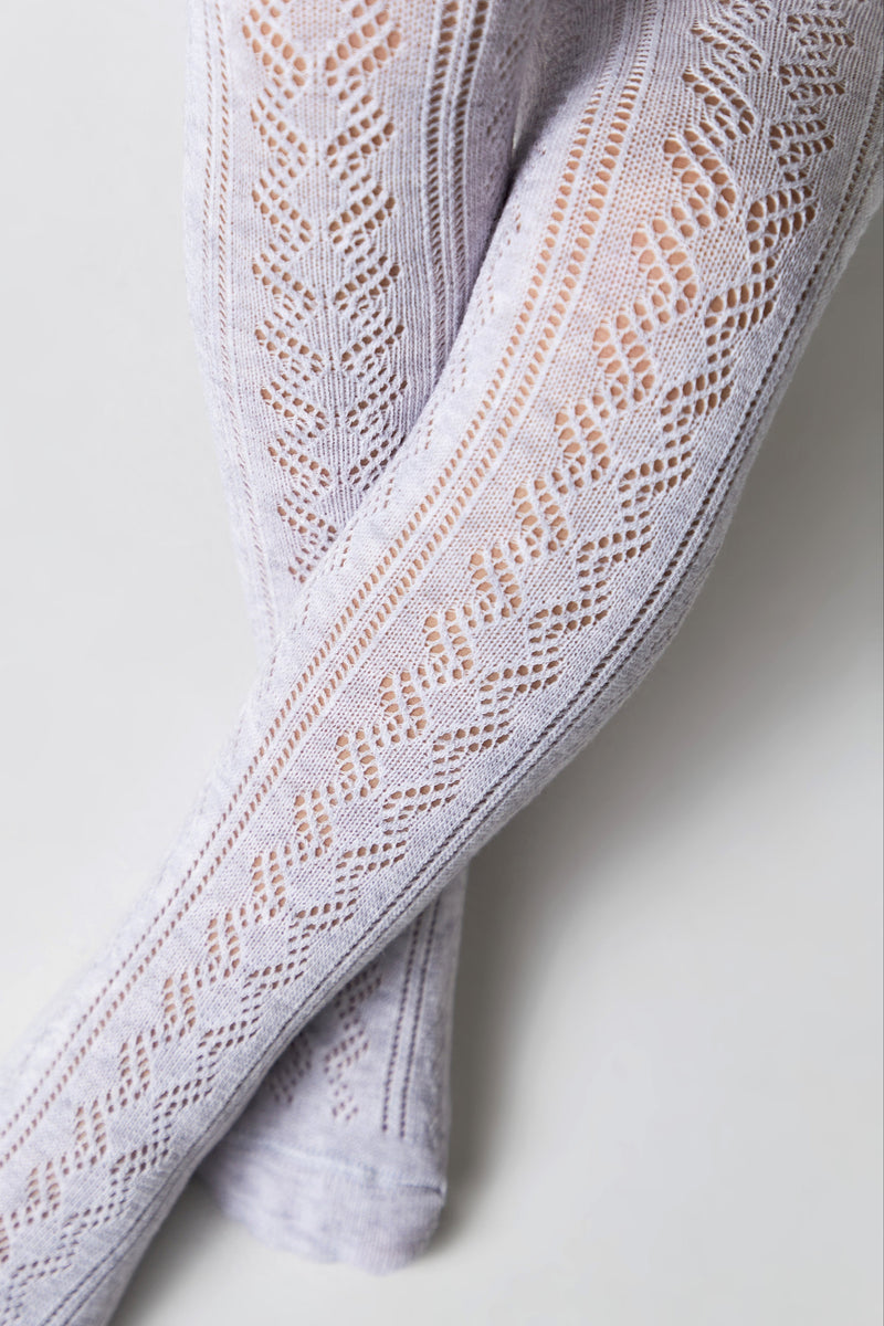 Conte-Kids Cotton Tights Miss 617 - Lace Pattern
