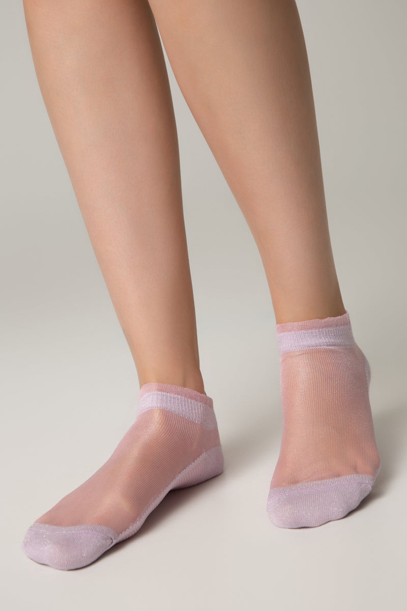 Ankle Socks Conte Active - 229 Transparent with Lurex