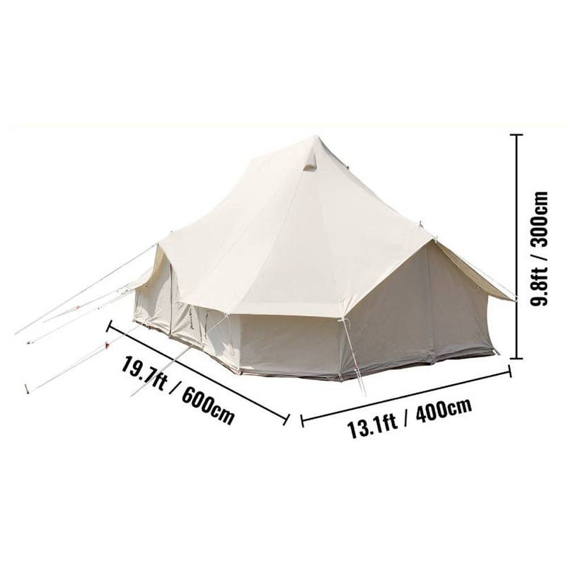 20FT Large Luxury Glamping Yurt Teepee Canvas Camping Tent (SAK37612)