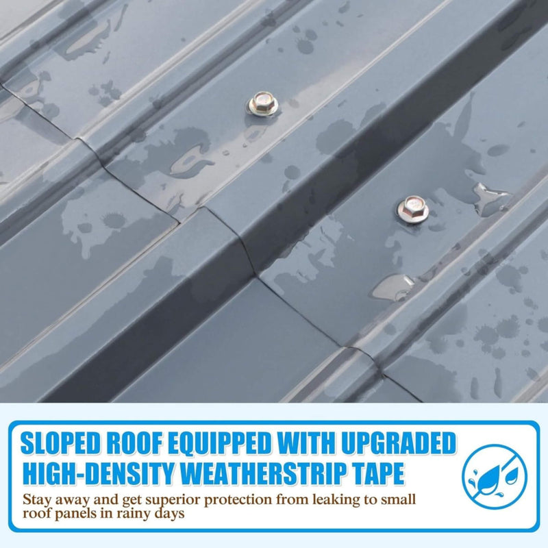 [20X20FT] Alora Extra Large Premium Heavy-Duty Outdoor Metal Carport Shelter (SAK97425)