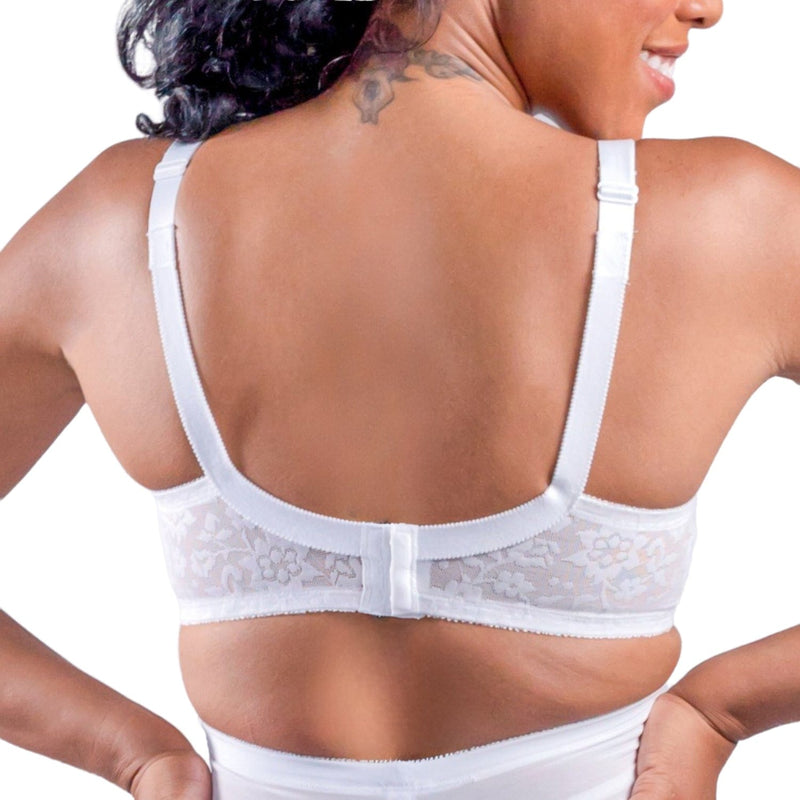 Style 2101 | Expandable Cup Wireless Shaper Bra - White