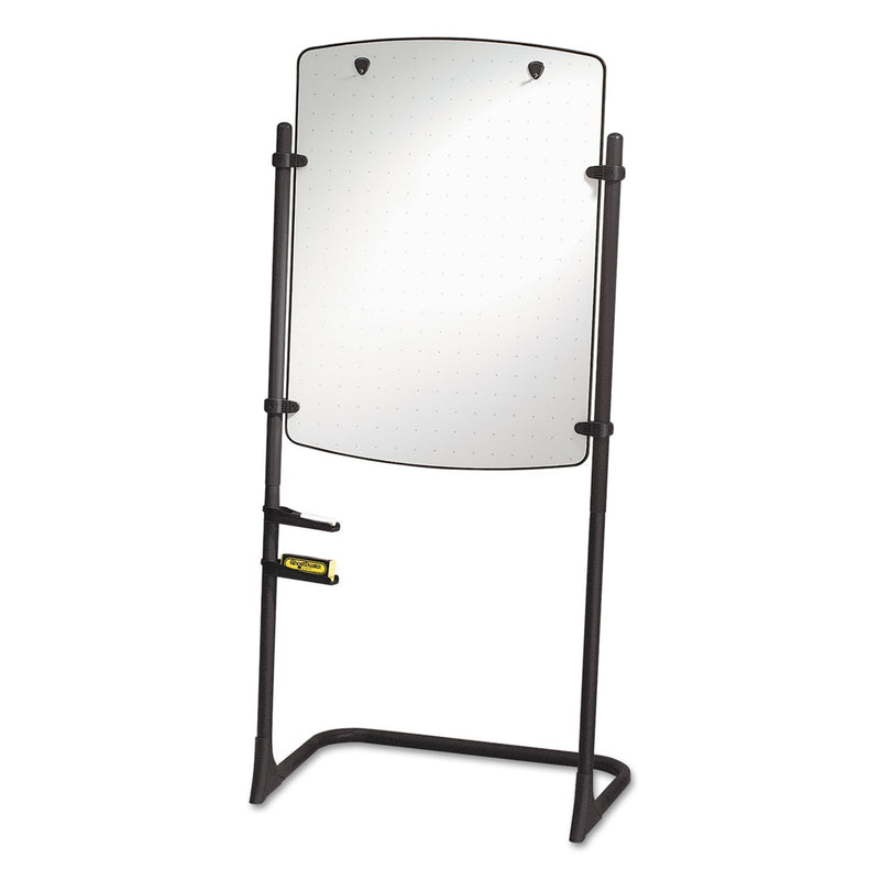 Quartet Total Erase Presentation Dry Erase Easel, 31 x 41, White, Black Steel Frame