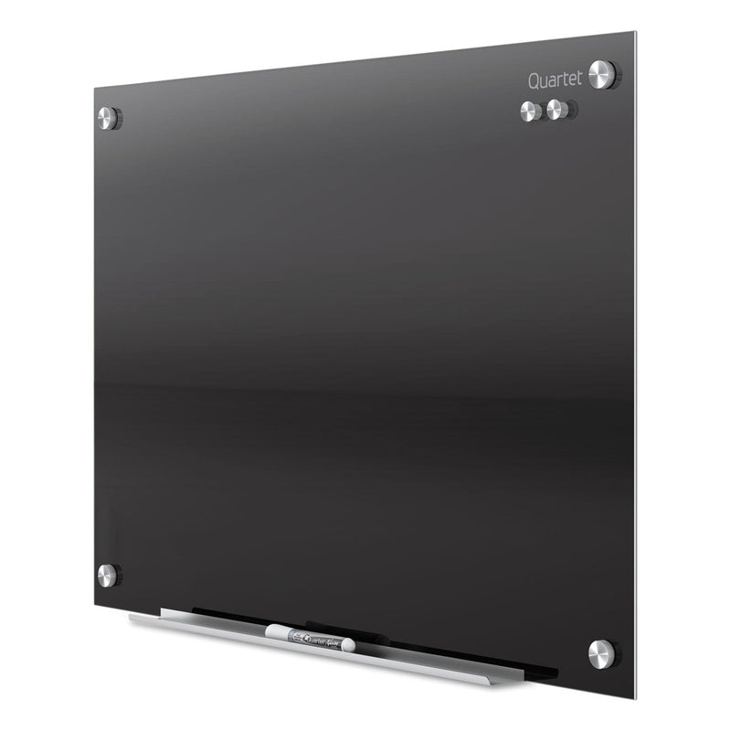 Quartet Infinity Black Glass Magnetic Marker Board, 72 x 48
