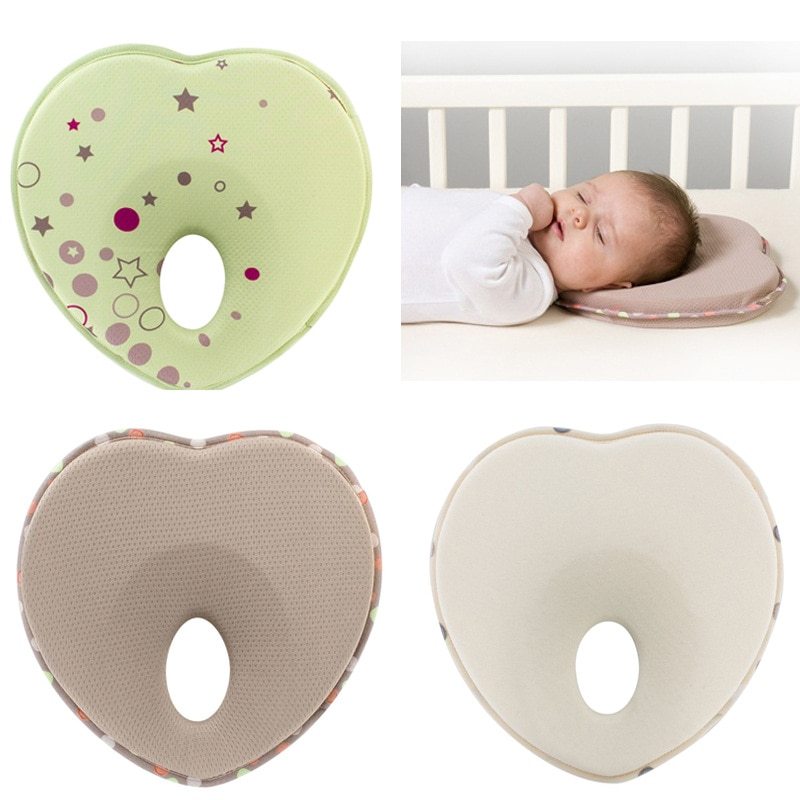 Newborn Anti-Roll Pillow with Flat Head Prevention