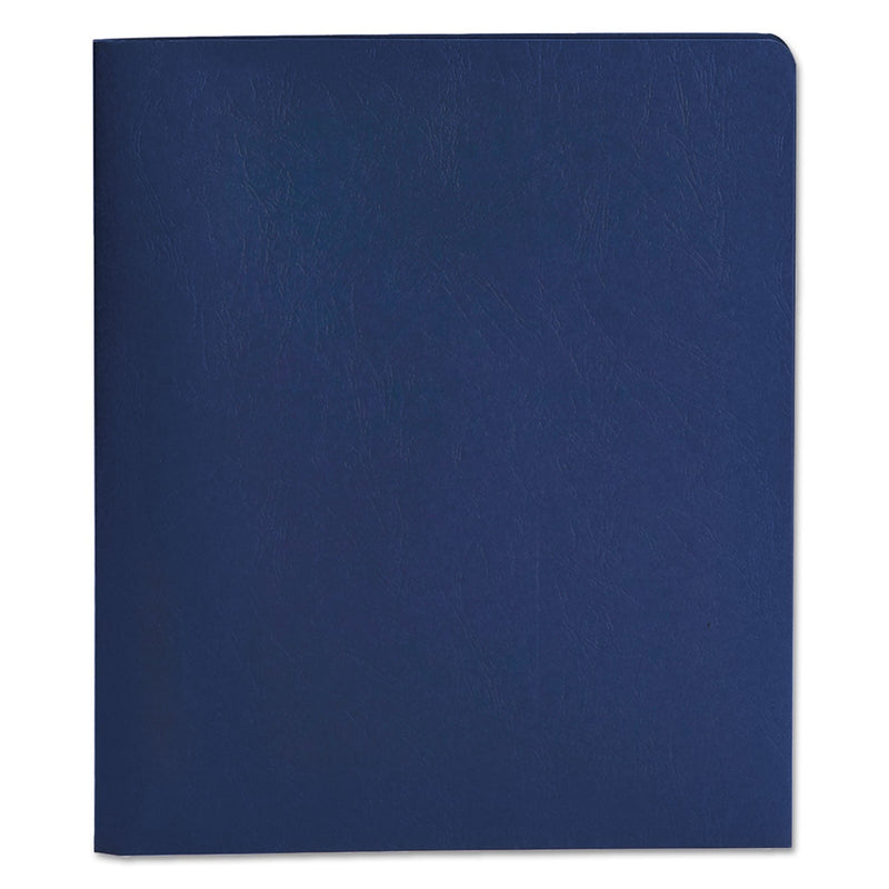 Smead 2-Pocket Folder with Tang Fastener, 0.5" Capacity, 11 x 8.5, Dark Blue, 25/Box