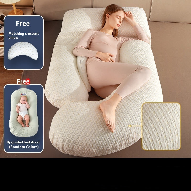 Maternity Pillow – Waist Support Side-Sleeping Cushion for Pregnancy Comfort