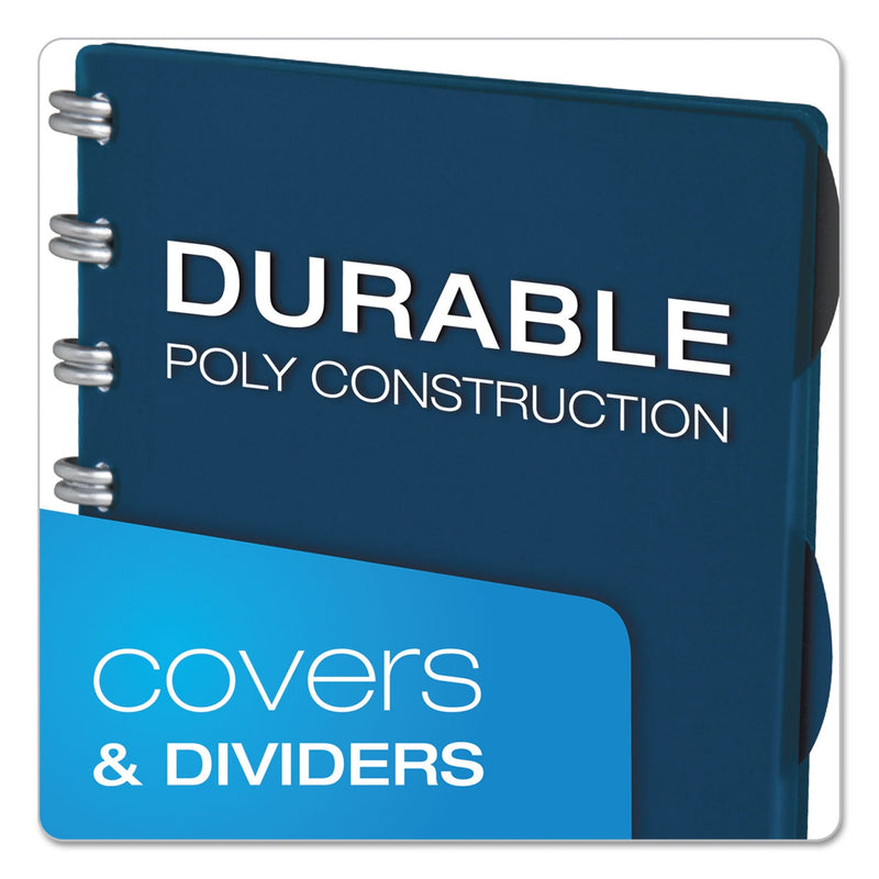 Ampad Versa Crossover Notebook, 3 Subject, Wide/Legal Rule, Navy Cover, 11 x 8.5, 60 Sheets