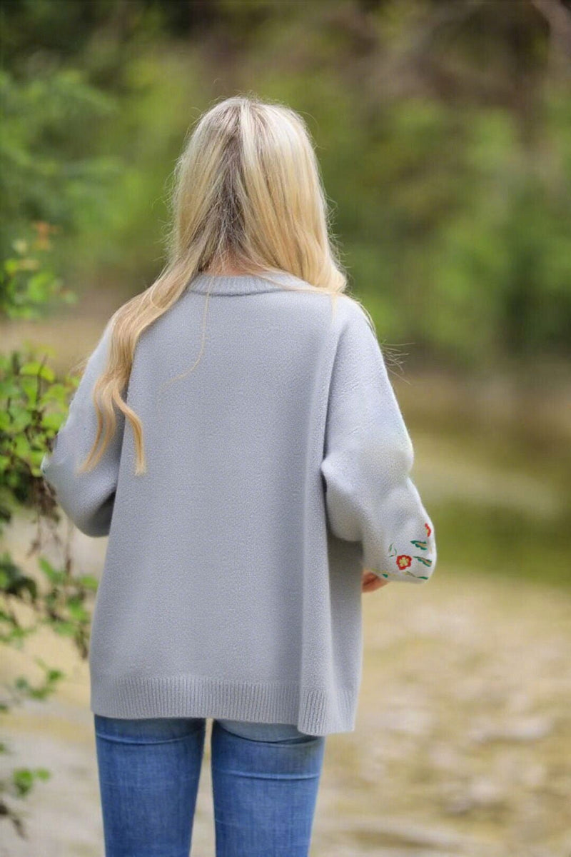 Floral Knit Cardigan