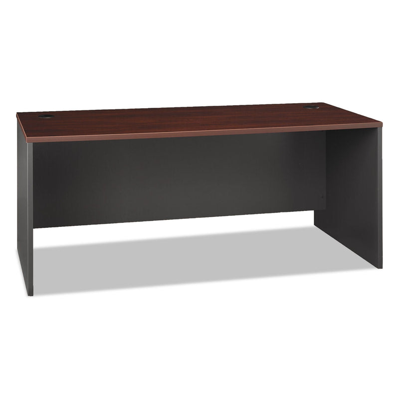 Bush Series C Collection Desk Shell, 71.13" x 29.38" x 29.88", Hansen Cherry/Graphite Gray