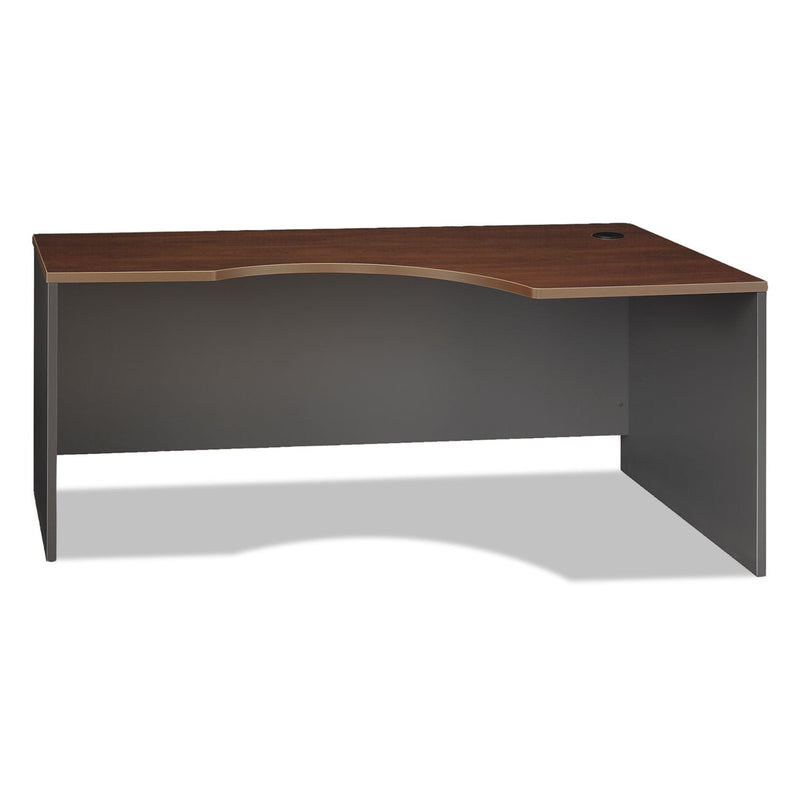Bush Series C Collection Corner Desk Module, Right, 71.13" x 35.5" x 29.88", Hansen Cherry/Graphite Gray