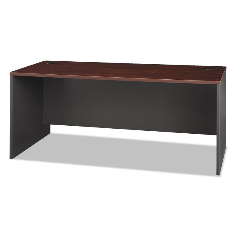 Bush Series C Collection Desk Shell, 71.13" x 29.38" x 29.88", Hansen Cherry/Graphite Gray