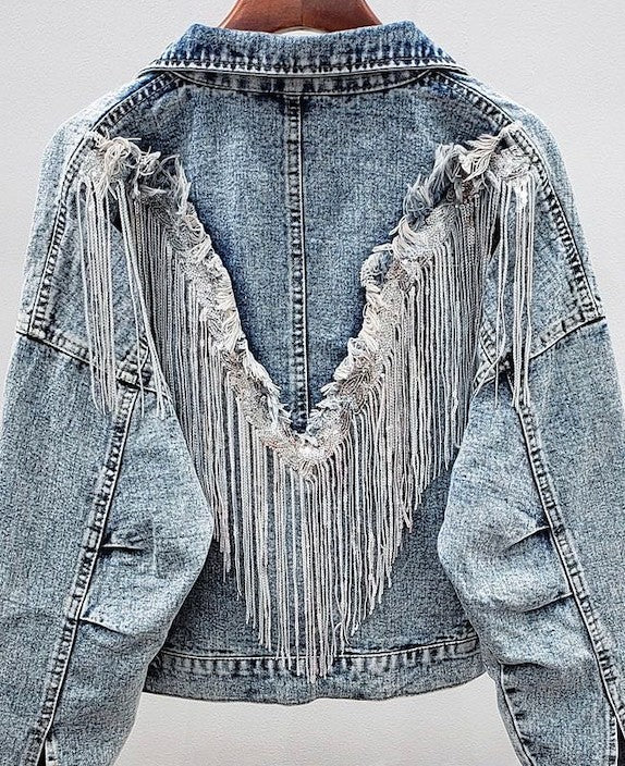 Fringe Denim Jacket