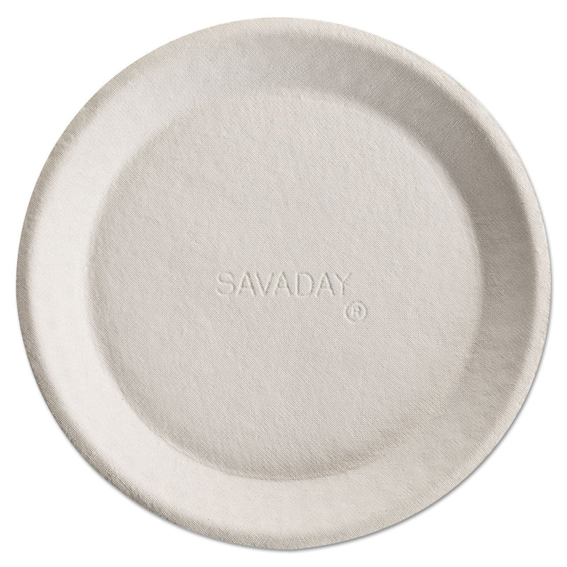 Chinet Savaday Molded Fiber Plates, 10", Cream, 500/Carton