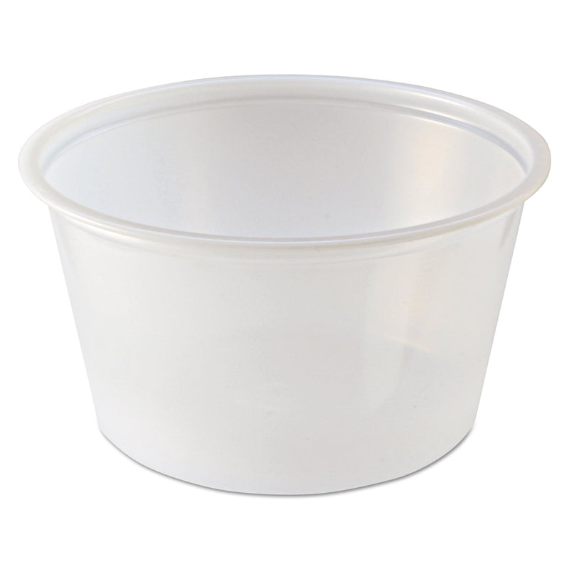 Fabri-Kal Portion Cups, 2 oz, Clear, 250 Sleeves, 10 Sleeves/Carton