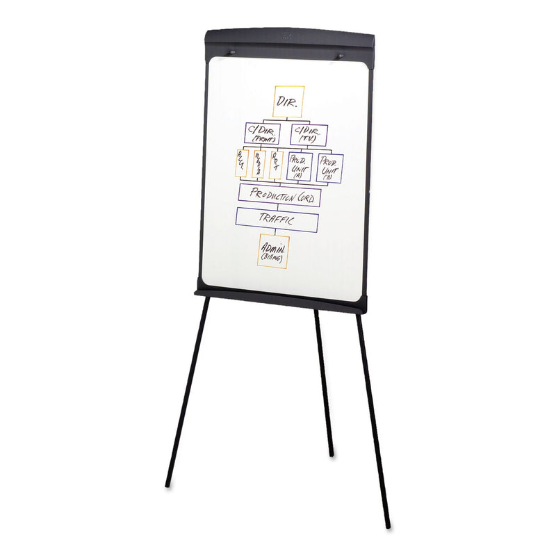 Quartet Magnetic Dry Erase Easel, 27 x 35, White Surface, Graphite Frame