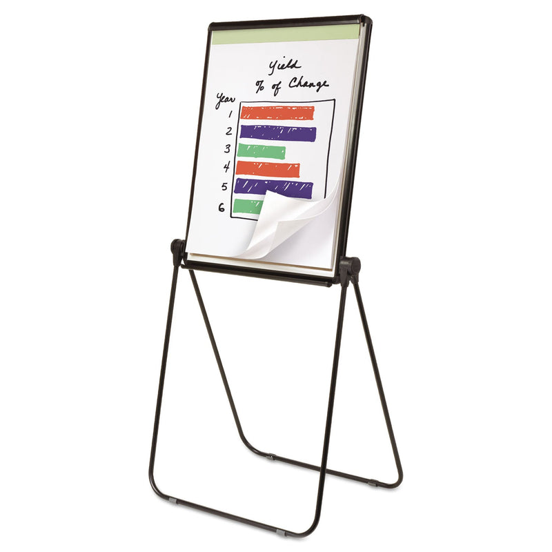 Quartet Ultima Presentation Easel, 27 x 34, White Surface, Black Frame