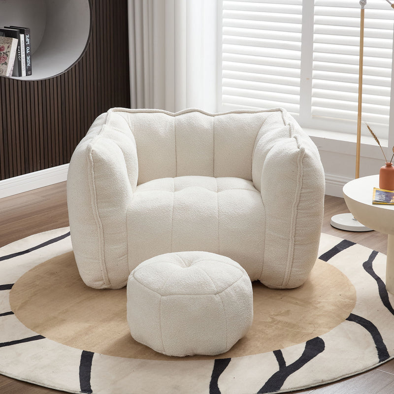 Soft Bean Bag Chair With High Resilient Foam