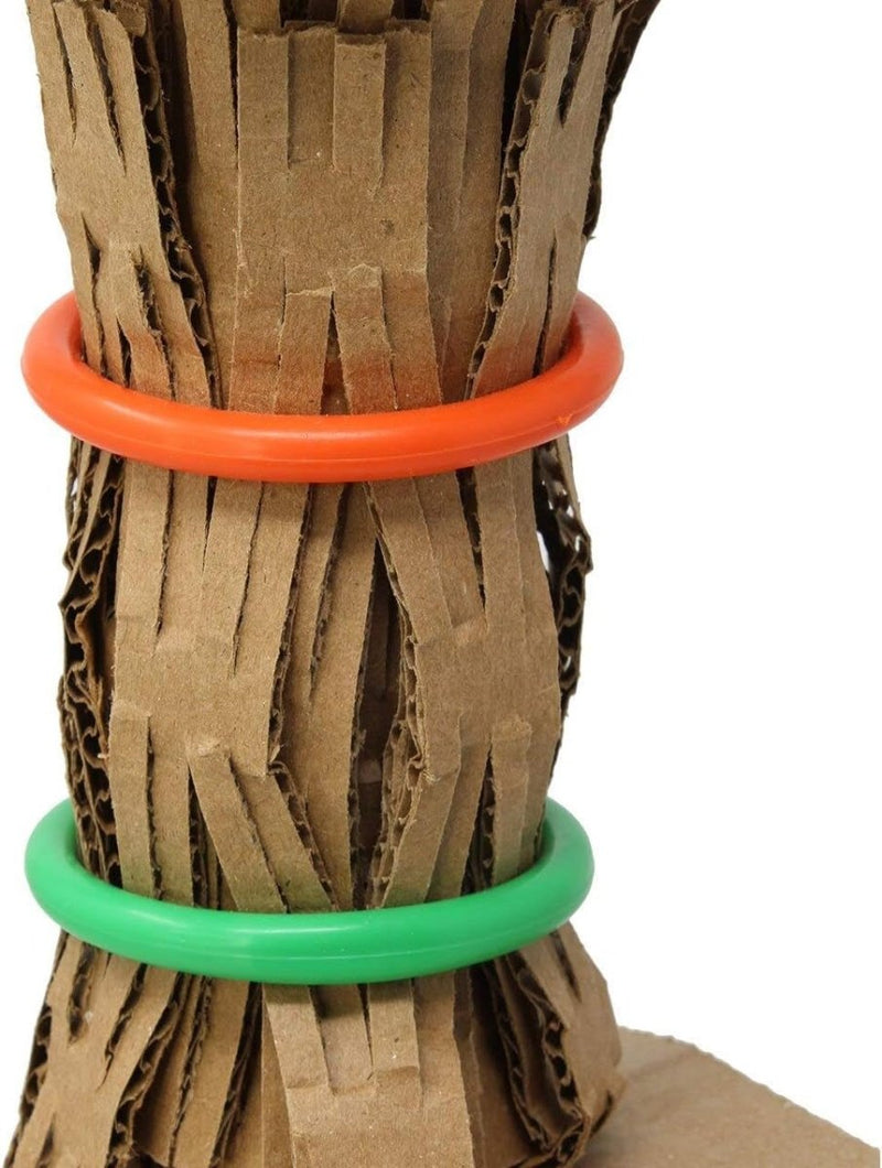 2203 Ring Roll 15" High by 4" Wide Large Parrot Shredder Cage Toy, Macaw, Amazon, Eclectus, and Similar