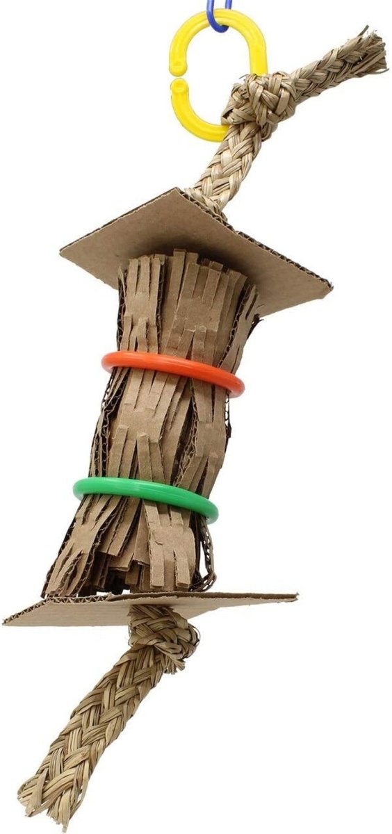 2203 Ring Roll 15" High by 4" Wide Large Parrot Shredder Cage Toy, Macaw, Amazon, Eclectus, and Similar