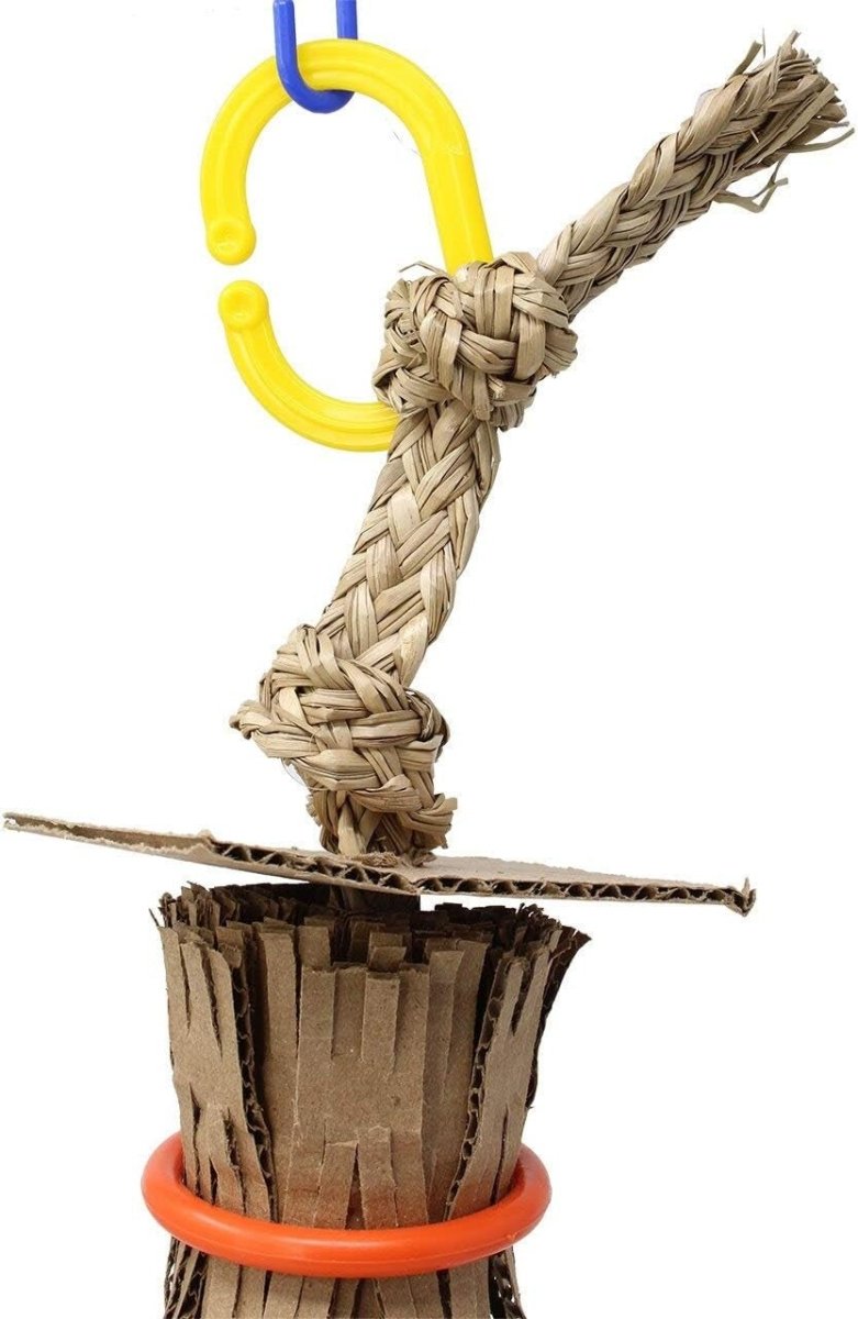 2203 Ring Roll 15" High by 4" Wide Large Parrot Shredder Cage Toy, Macaw, Amazon, Eclectus, and Similar