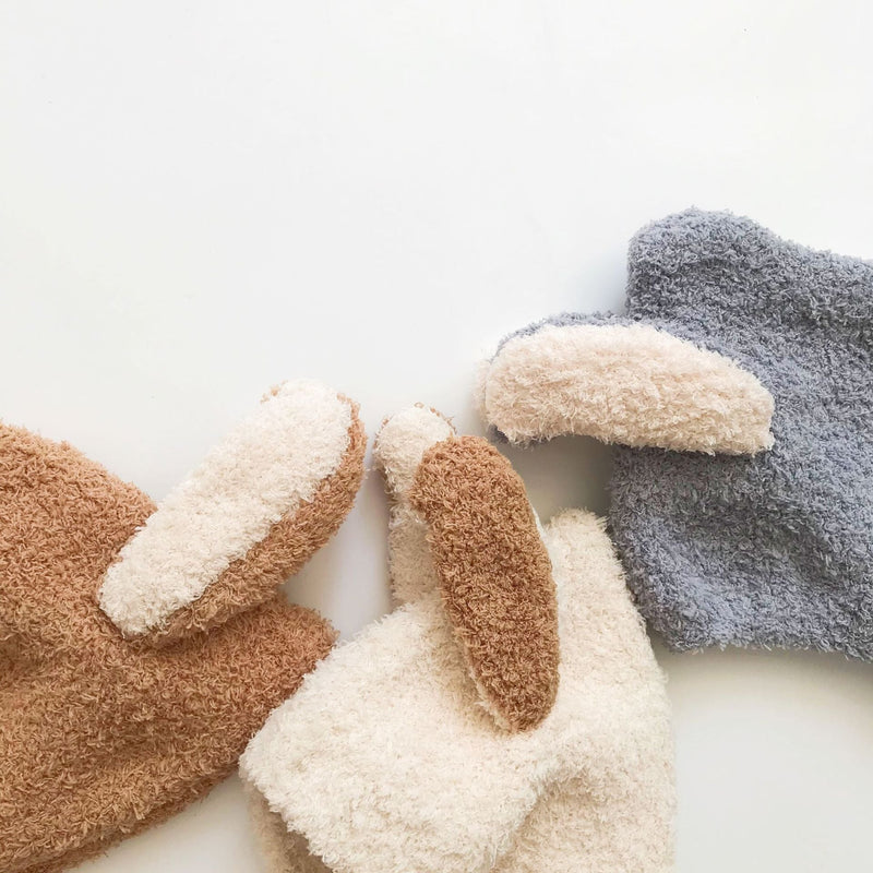 Fluffy Bunny-ear Fleece Earflap Hat For Babies And Toddlers