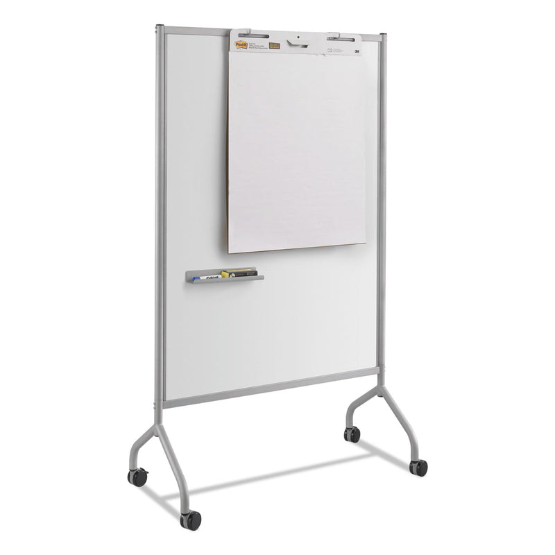 Safco Impromptu Magnetic Whiteboard Collaboration Screen, 42w x 21.5d x 72h, Gray/White