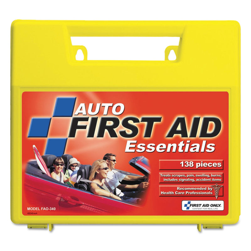 First Aid Only Essentials First Aid Kit for 5 People, 138 Pieces, Plastic Case