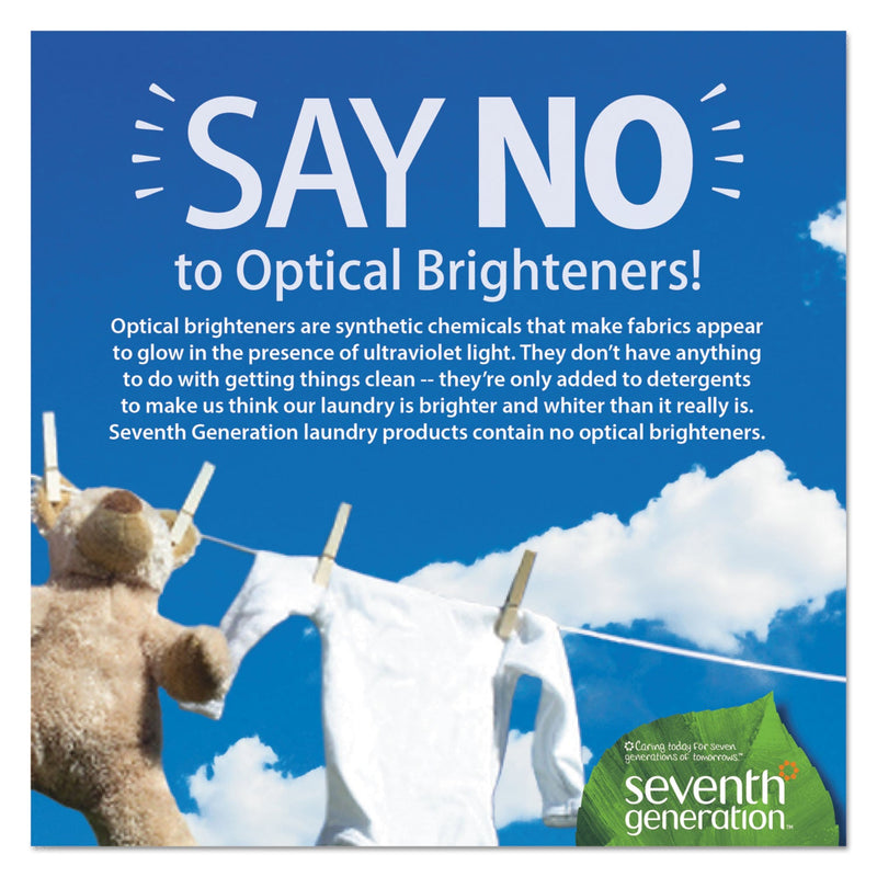 Seventh Generation Natural Laundry Detergent Packs, Powder, Unscented, 45 Packets/Pack