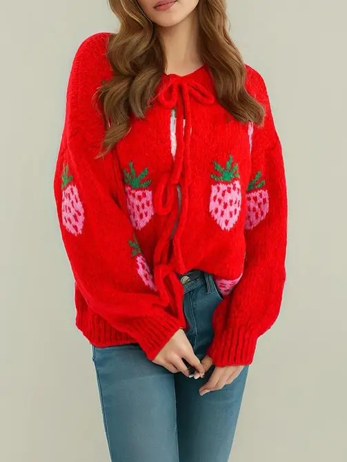 Strawberry Cardigan