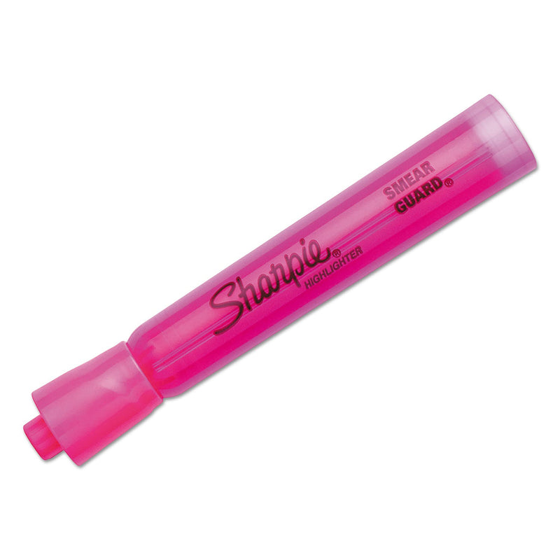 Sharpie Tank Style Highlighters, Pink Ink, Chisel Tip, Pink Barrel, Dozen