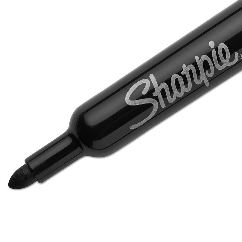 Sharpie Flip Chart Marker, Broad Bullet Tip, Black, 8/Pack