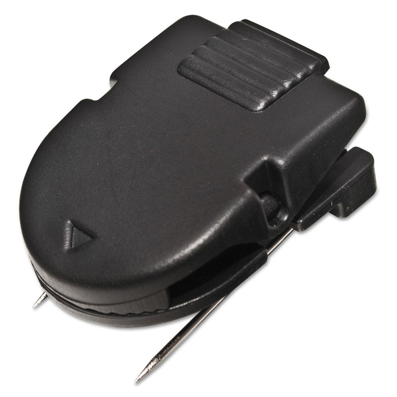 Advantus Wall Clips for Fabric Panels, 40 Sheet Capacity, Black, 50/Box