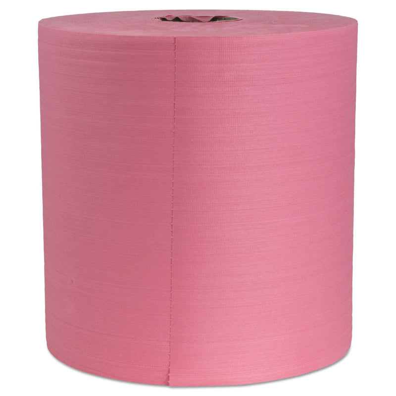 Boardwalk Hydrospun Wipers, 12 x 13, Red, 475/Roll