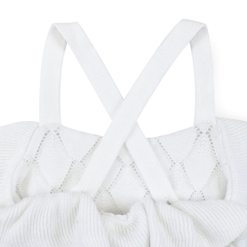 Ruffle Sweater Romper