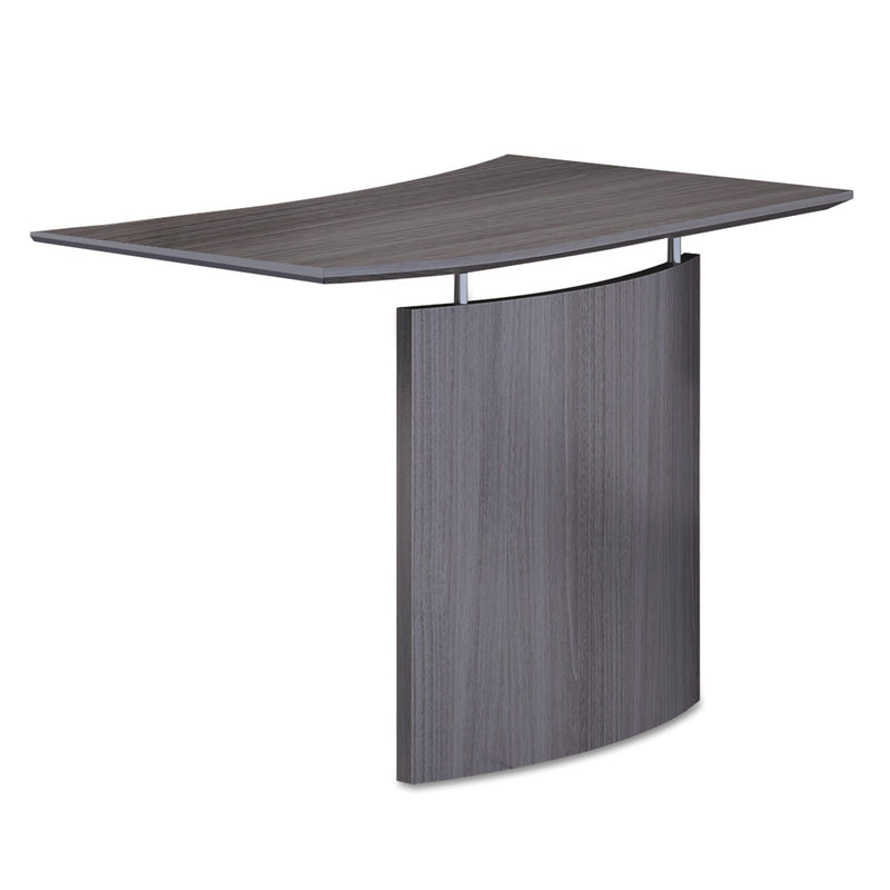 Safco Medina Laminate Bridge, Left-Hand, 48w x 24d x 29.5h, Gray Steel