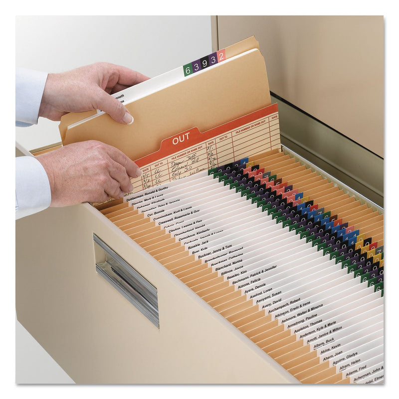 Smead Heavyweight Kraft File Folder, Straight Tabs, Letter Size, 0.75" Expansion, 11-pt Kraft, Brown, 100/Box