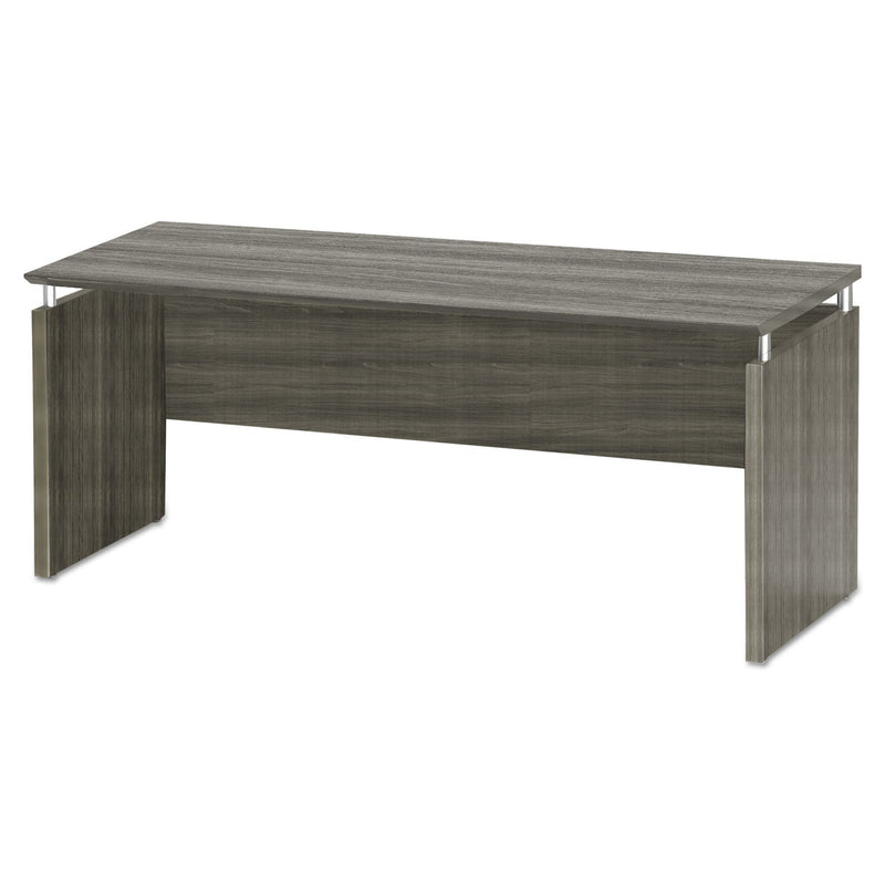 Safco Medina Series Laminate Credenza, 72w x 20d x 29.5h, Gray Steel