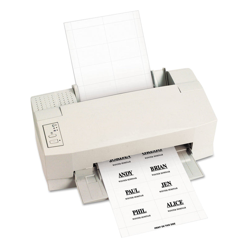 C-Line Name Badge Inserts, 3 1/2 x 2 1/4, White, 56/Pack