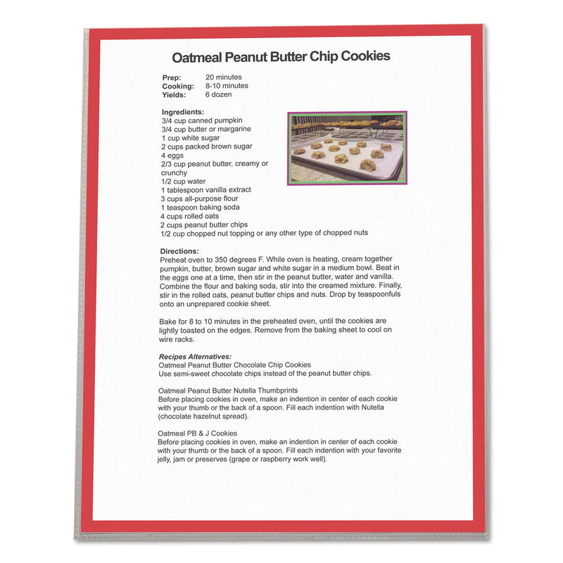 C-Line Top-Load No-Hole Sheet Protectors, Heavyweight, Clear, 2" Capacity, 25/Box