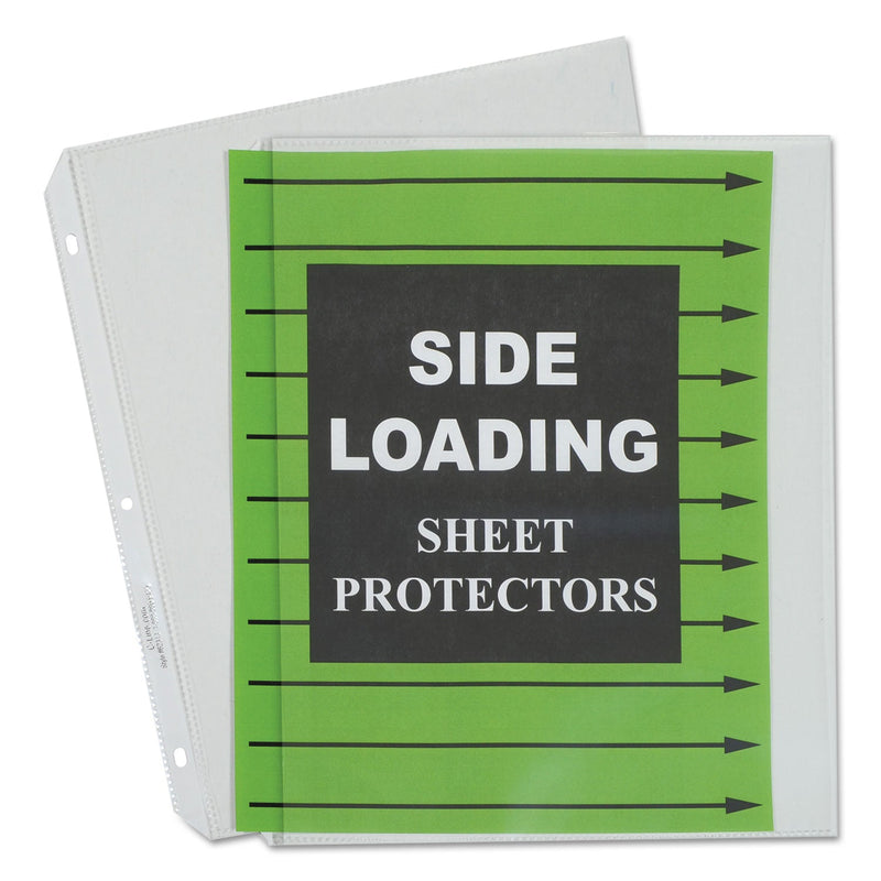 C-Line Side Loading Polypropylene Sheet Protectors, Clear, 2", 11 x 8.5, 50/Box