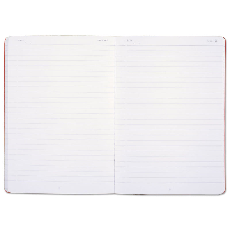 Black n' Red Flexible Cover Casebound Notebook, SCRIBZEE Compatible, 1 Subject, Wide/Legal Rule, Black Cover, 8.25 x 5.75, 71 Sheets