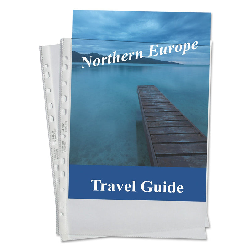 C-Line Standard Weight Poly Sheet Protectors, Clear, 2", 11.75 x 8.25, 50/Box