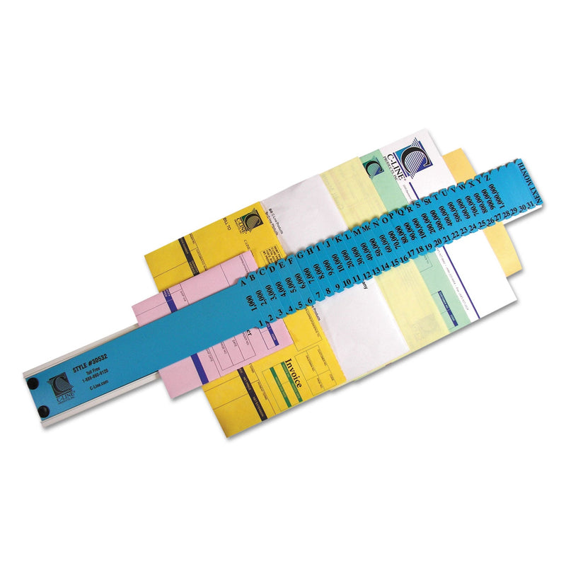 C-Line Plastic Indexed Sorter, 32 Dividers, Alpha/Numeric/Date Index, Letter Size, Blue Frame
