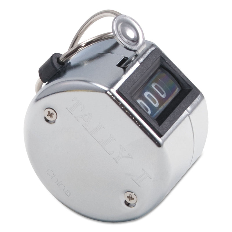 Bates Tally I Hand Model Tally Counter, Registers 0-9999, Chrome