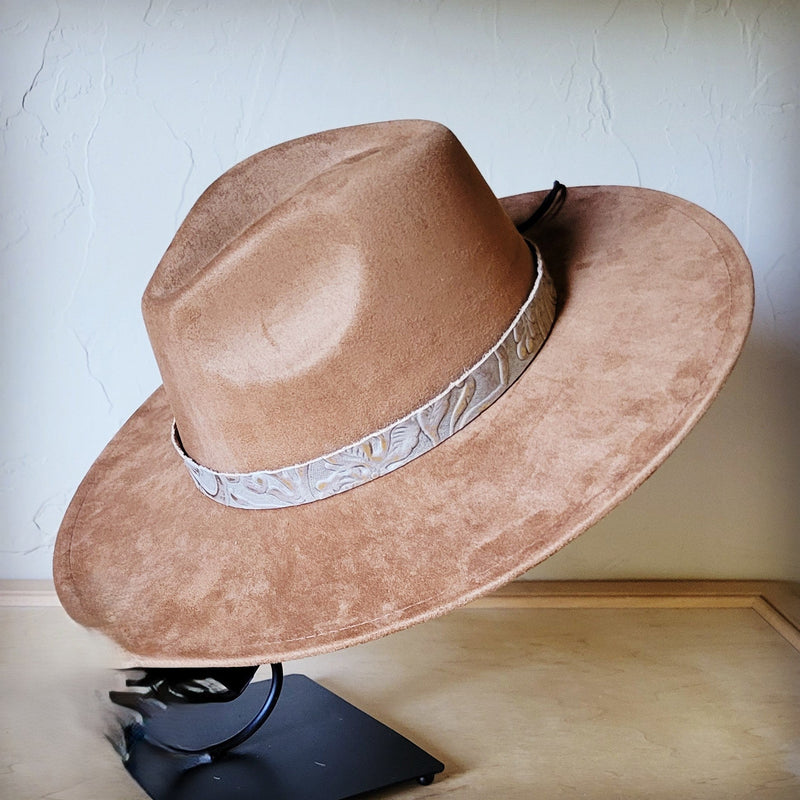 Gilded Cowboy Western Leather Band w/ Choice of Boho Hat 985b