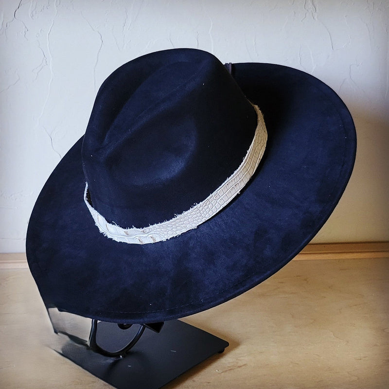 Gold Gator Western Leather Band w/ Choice of Boho Hat 985a