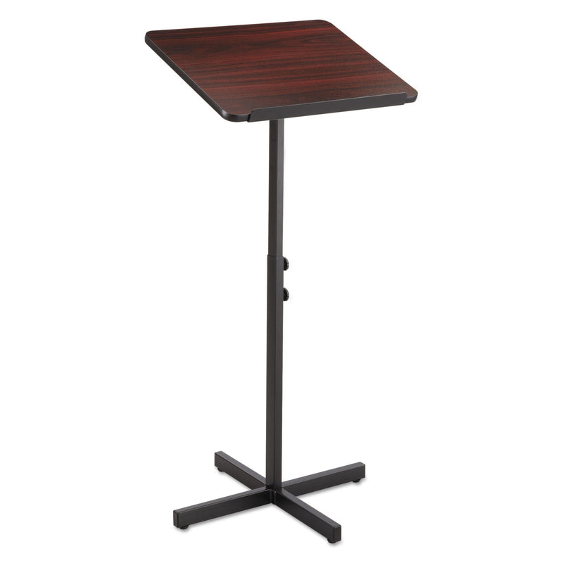 Safco Adjustable Speaker Stand, 21 x 21 x 29.5 to 46, Mahogany/Black